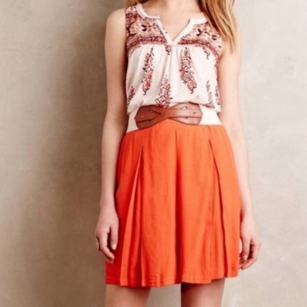 Anthropologie Sunday in Brooklyn Orange Shorts